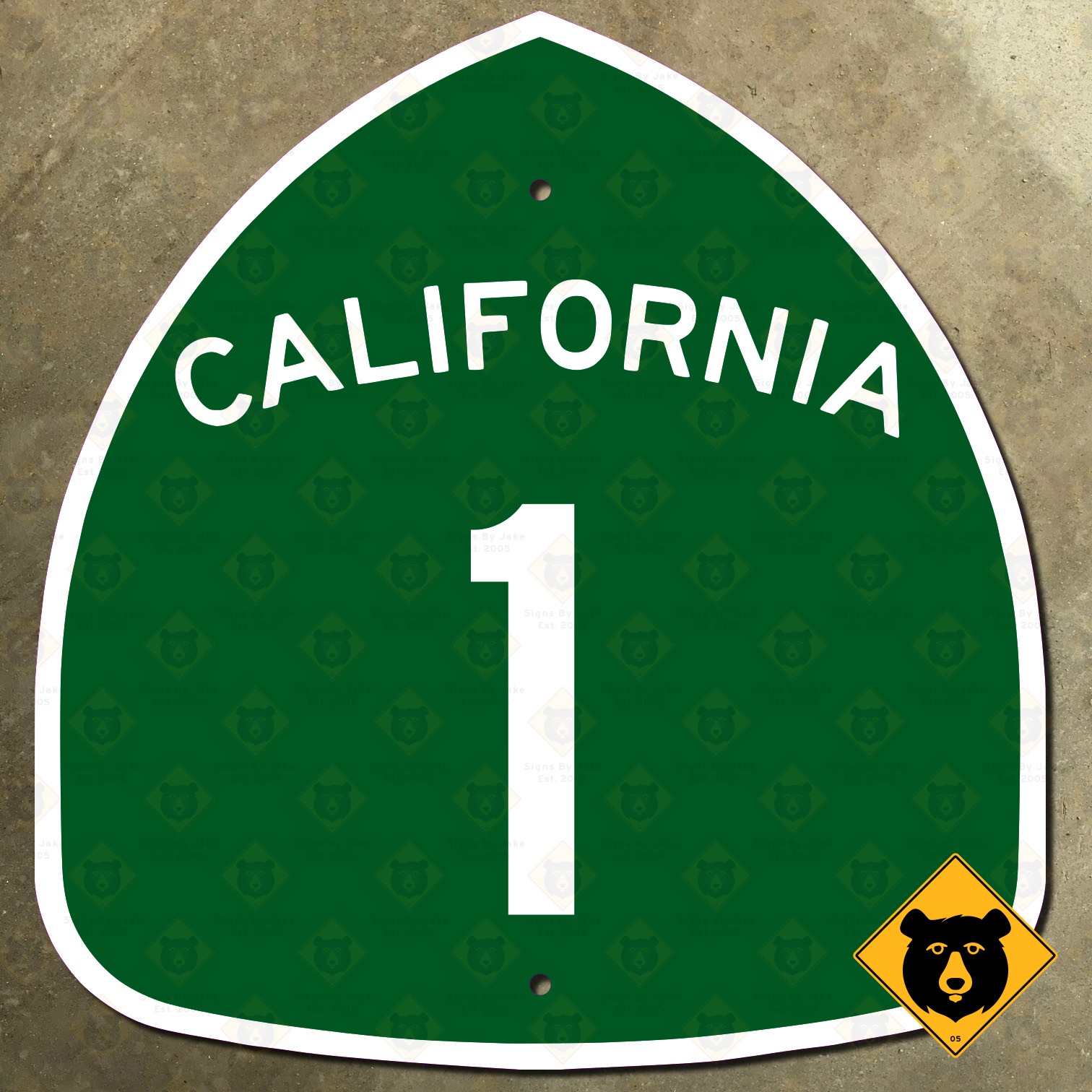 California State Route 1 highway marker road sign Pacific Coast PCH Big Sur 18