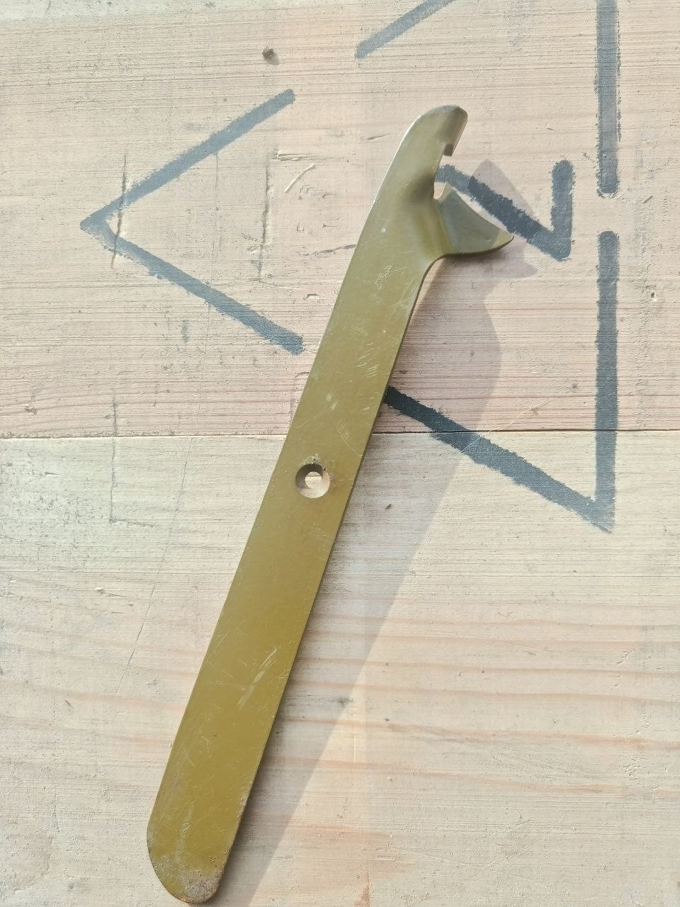 Vintage Soviet Military Steel Can Opener Heavy Duty Crate Tool Key USSR Relic