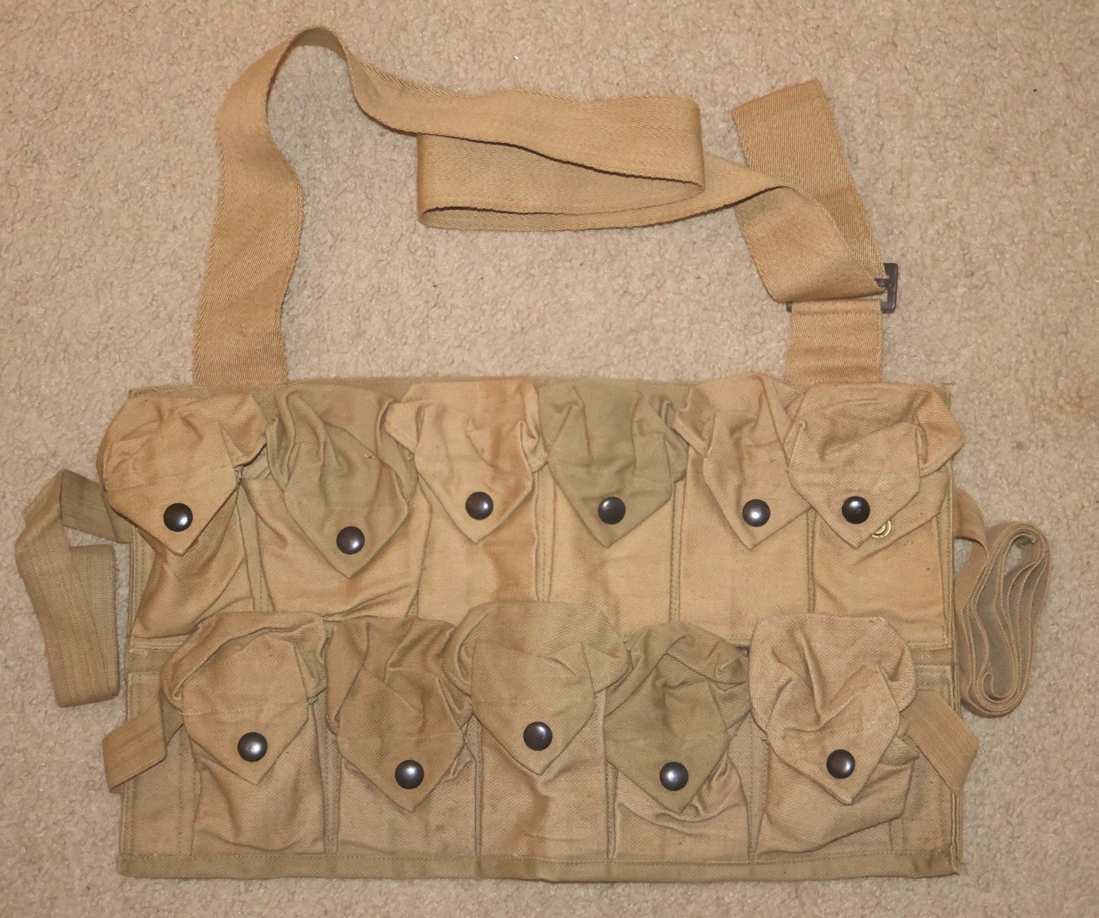 WWI US 1918 Grenadier Grenade Vest mfg. \