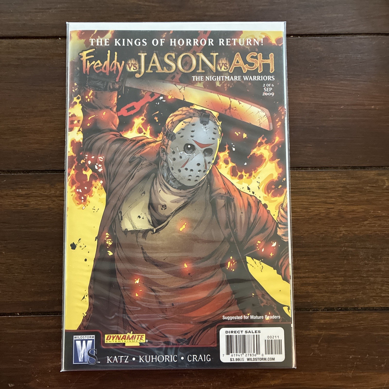 Freddy vs Jason vs Ash Nightmare Warriors #2, 1st Print, 2009 NM Condition Freddy vs Jason vs Ash Nightmare Warriors #2, 1st Print, 2009 NM Condition