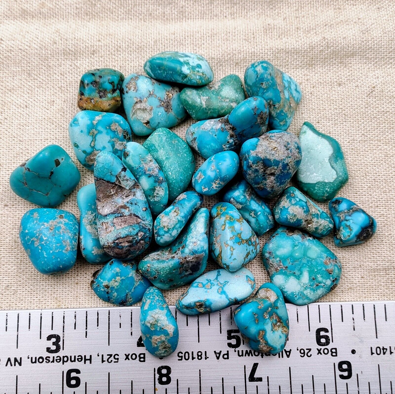 Natural Old Waterweb Southwest USA Turquoise Rough Stone Gem 100 Gram Lot 41-16
