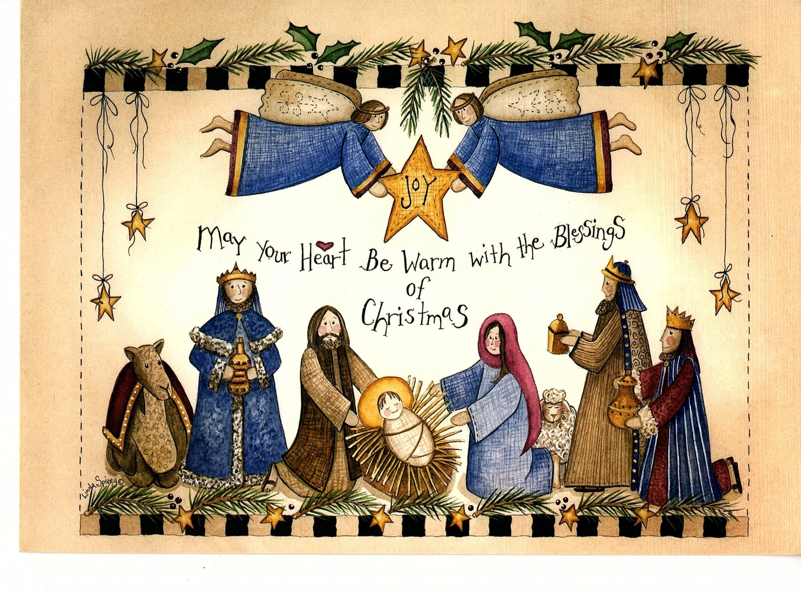 MAY YOUR HEART BE WARM WITH BLESSINGS OF CHRISTMAS INSPIRATIONAL CARD (7)