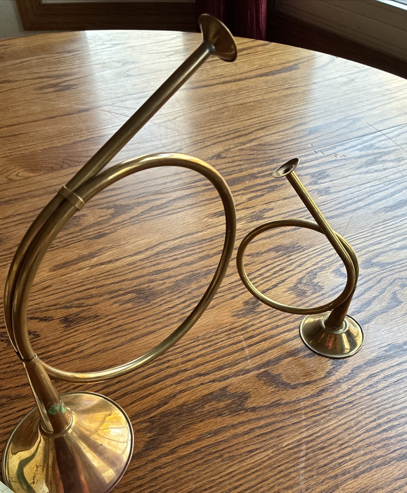 Vintage Penco Brass Horn Holder Dyi Decoration