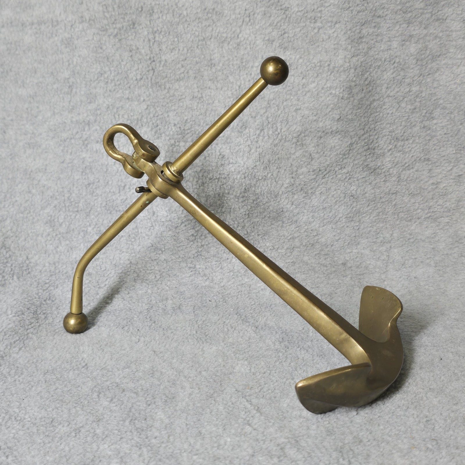 Vintage Solid Brass Ship Anchor Nautical Maritime Decor Adjustable Paperweight