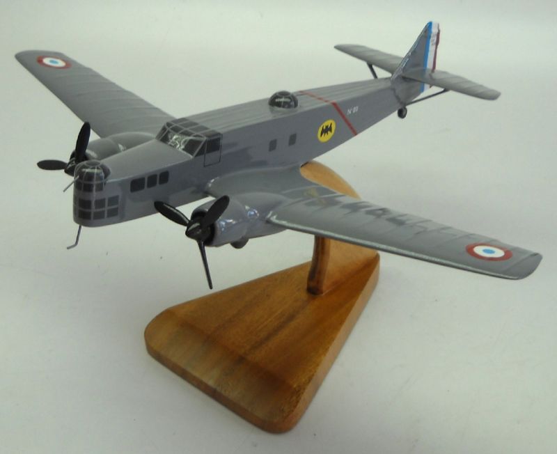 MB-210 Bloch Bomber French MB210 Airplane Desktop Wood Model Big New