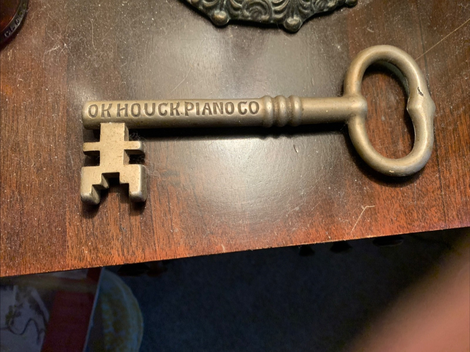 Antique O.K. Houck Piano Co Key To Memphis Cast Iron Advertising Key Antique O.K. Houck Piano Co Key To Memphis Cast Iron Advertising Key