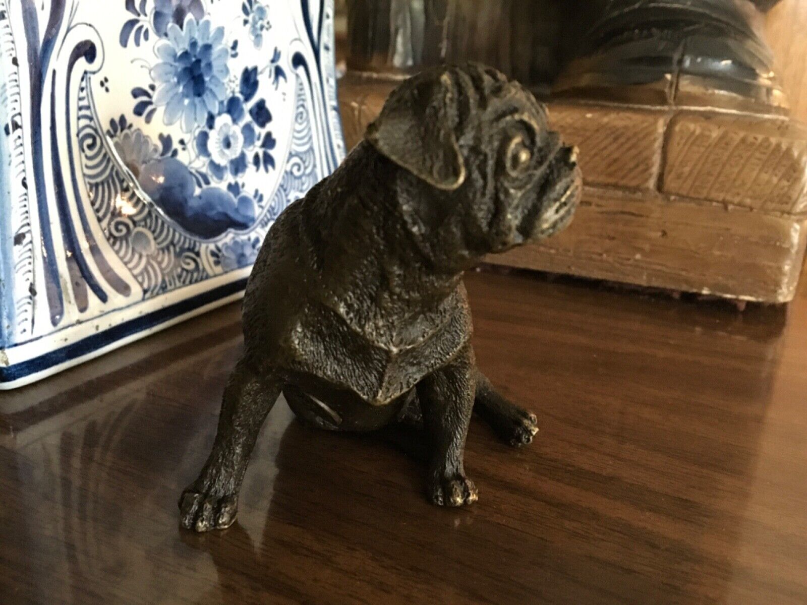 French Bulldog Bronze Paris Foundry Statue