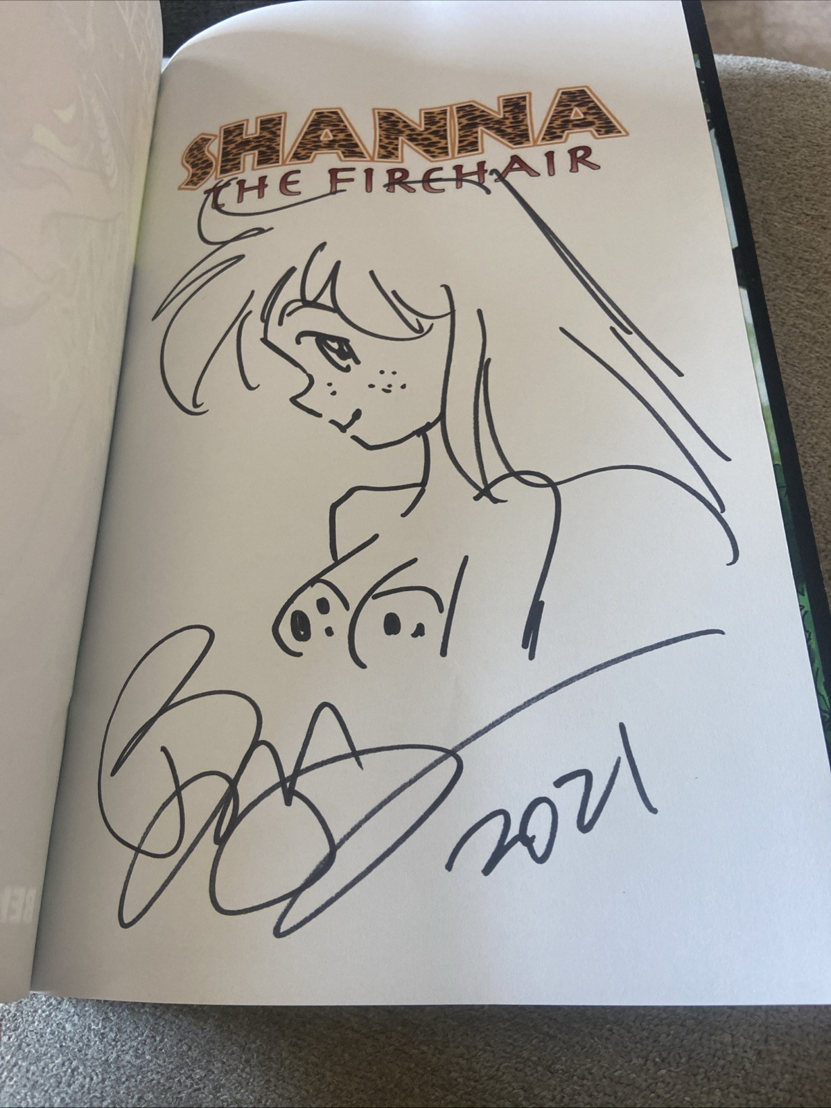 2019 Shanna the Firehair Comic Signed & Caricature By Ben Dunn In 2021