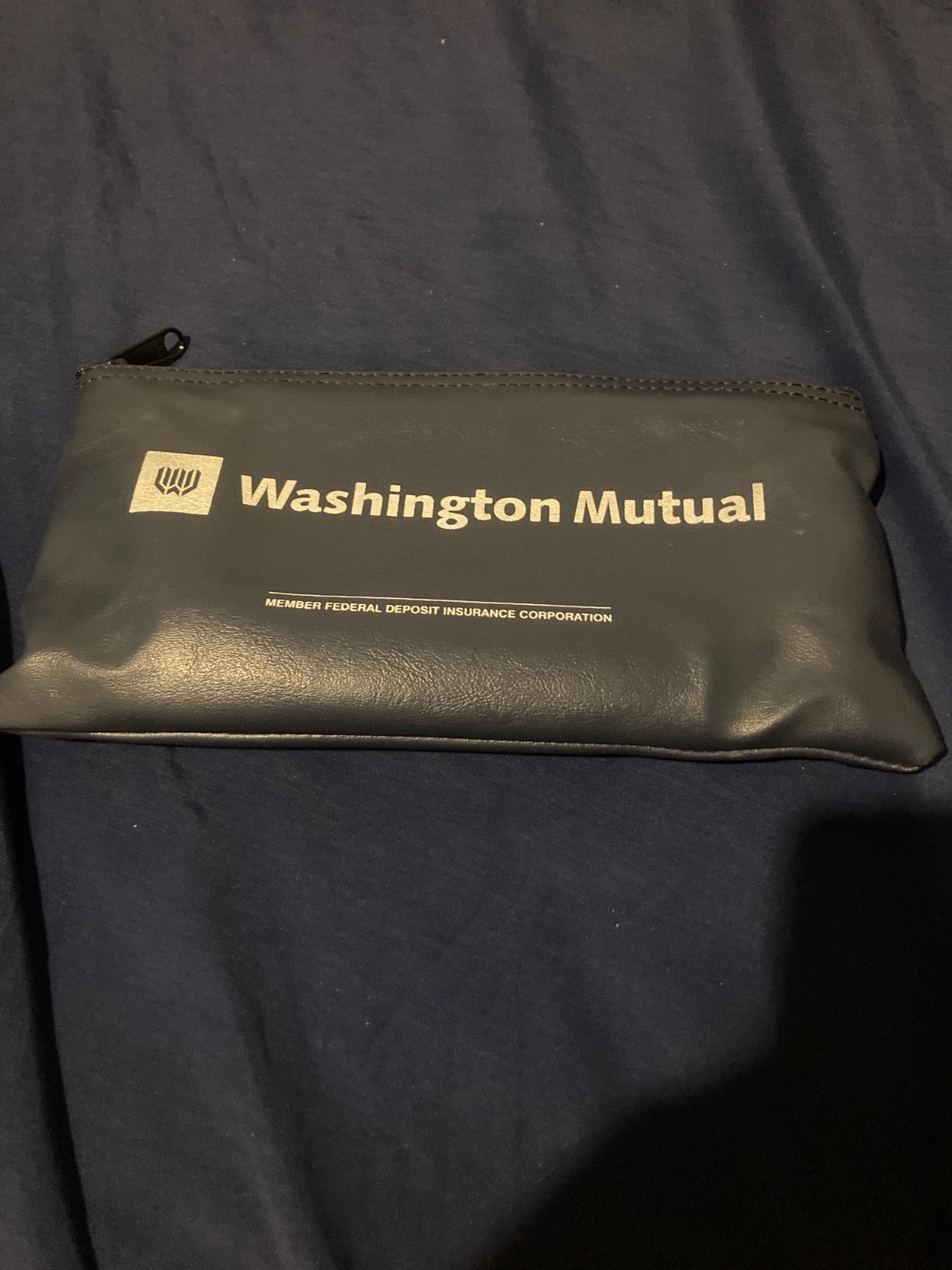 Washington Mutual Bank Bag Zippered
