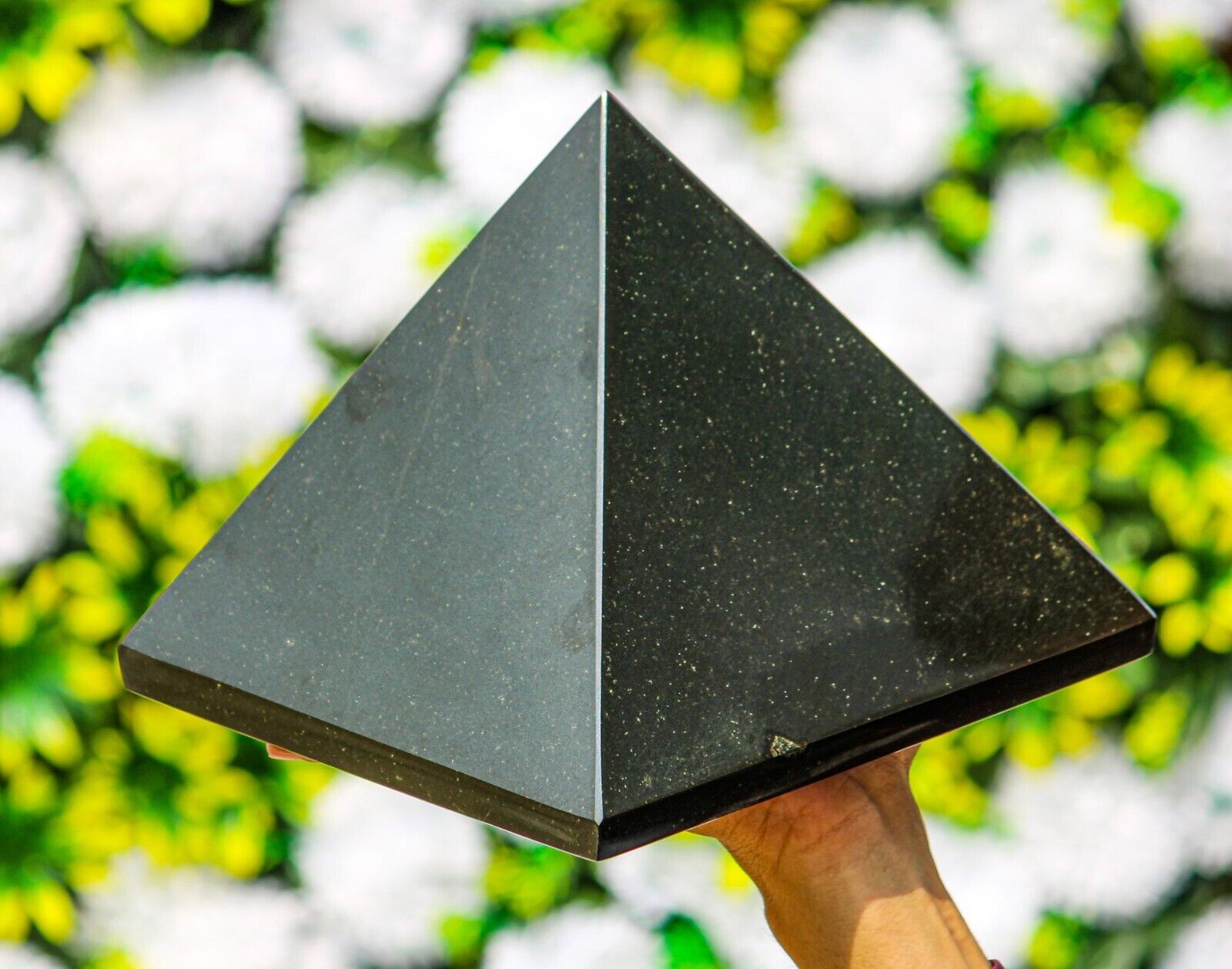 Large 20CM Natural Black Tourmaline  Stone Crystal Healing Energy Chakra Pyramid