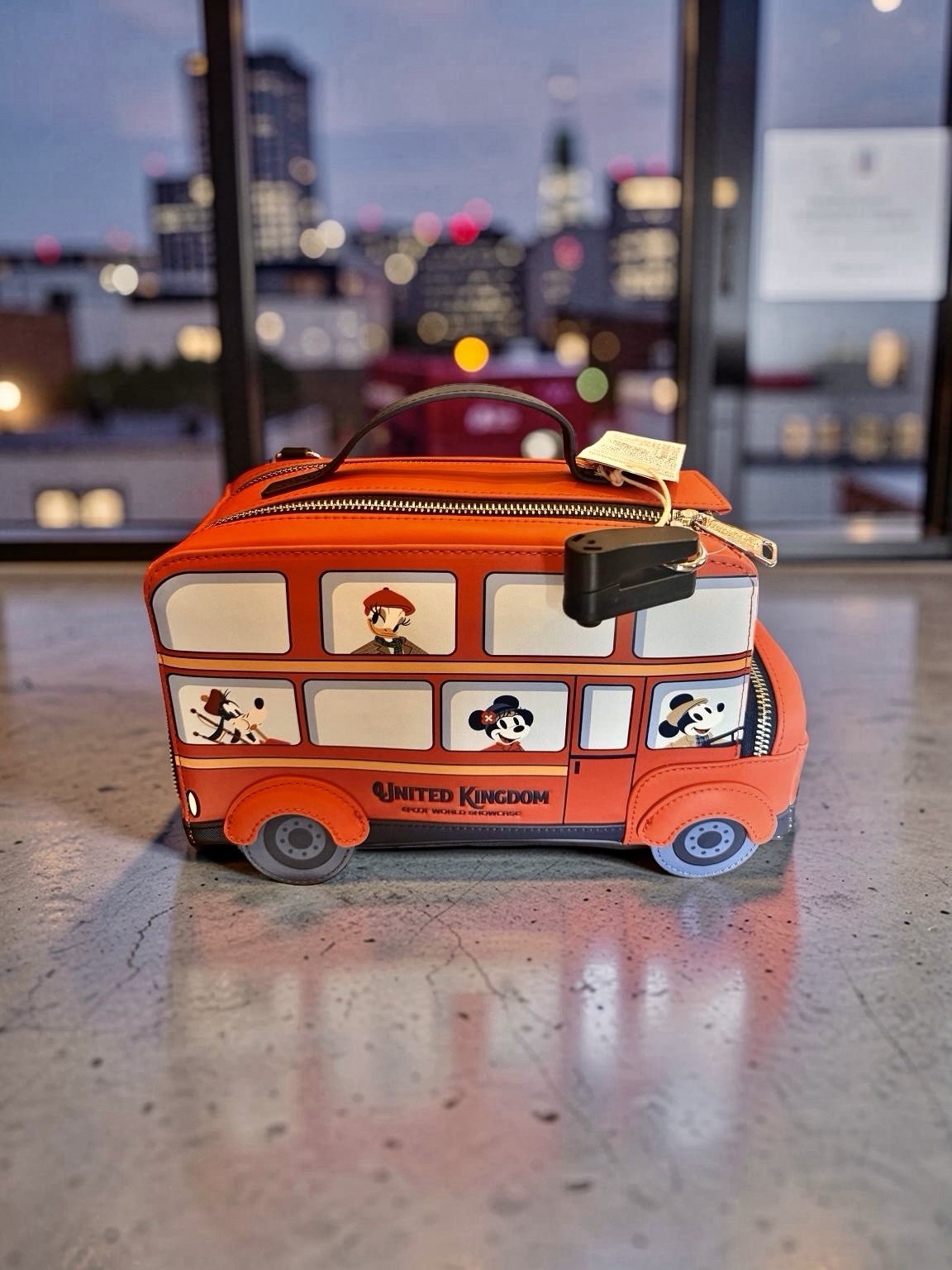 2026 Disney Parks Epcot London Bus Crossbody Loungefly Bag New Mickey Mouse NWT