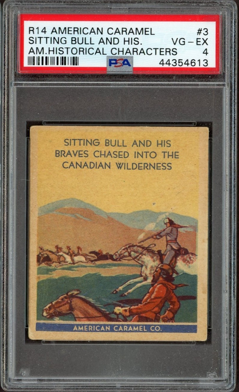 1930 R14 Am. Caramel Historical Characters #3 Sitting Bull (PSA 4 VG/EX)