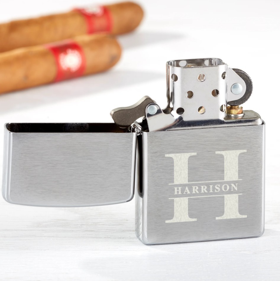 Zippo Lavish Last Name Personalized Windproof Lighter Custom Engraved