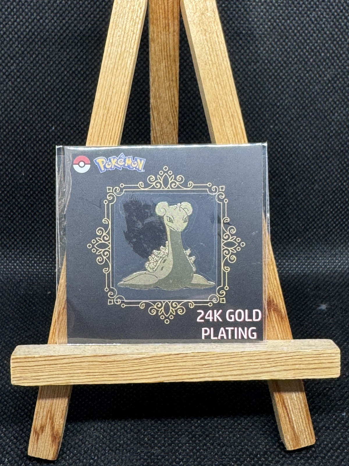LAPRAS 24k Gold Plated Pokémon Sticker - Korean Striking Popping Candy - NM