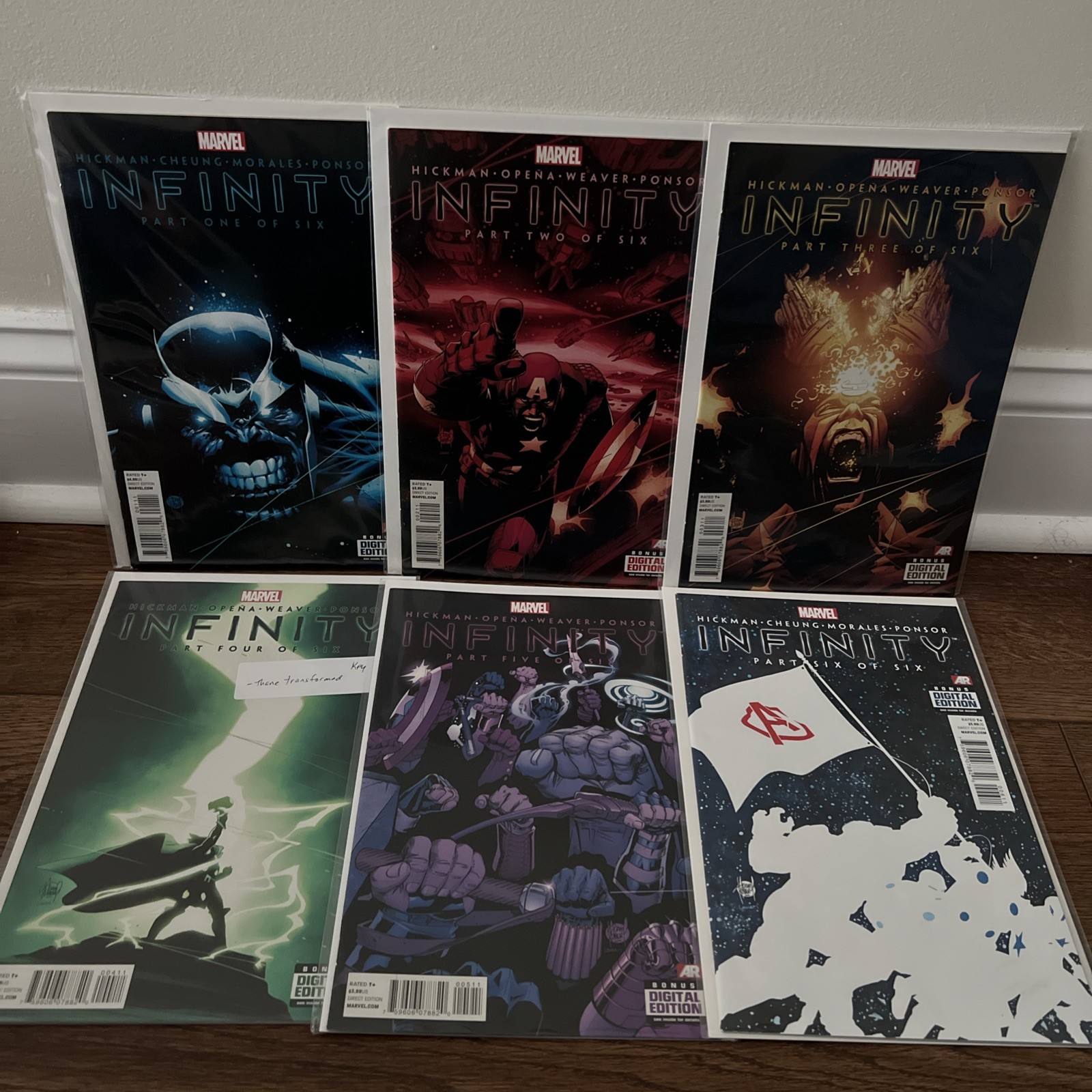 INFINITY 1-6 COMPLETE SERIES - 1 KEY MARVEL 2013 - THANOS / THANE AVENGERS - VG