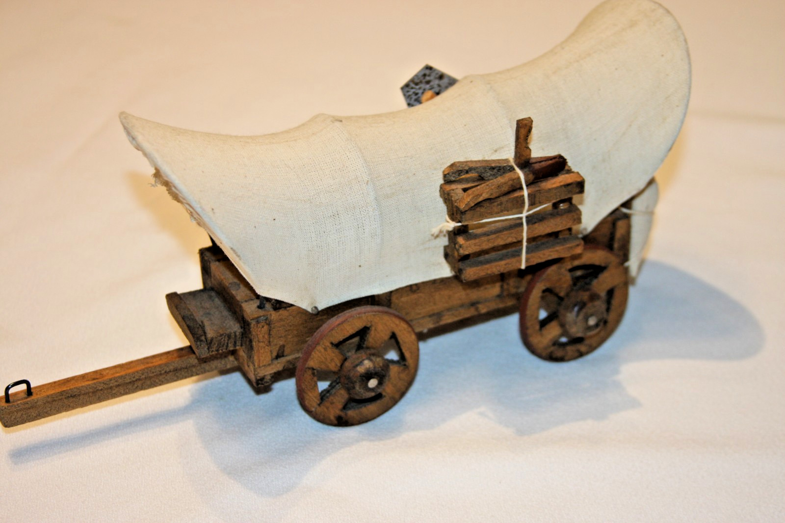 Vintage Handcrafted Wooden Covered Wagon Conestoga Pioneer Western Decor Vintage Handcrafted Wooden Covered Wagon Conestoga Pioneer Western Decor