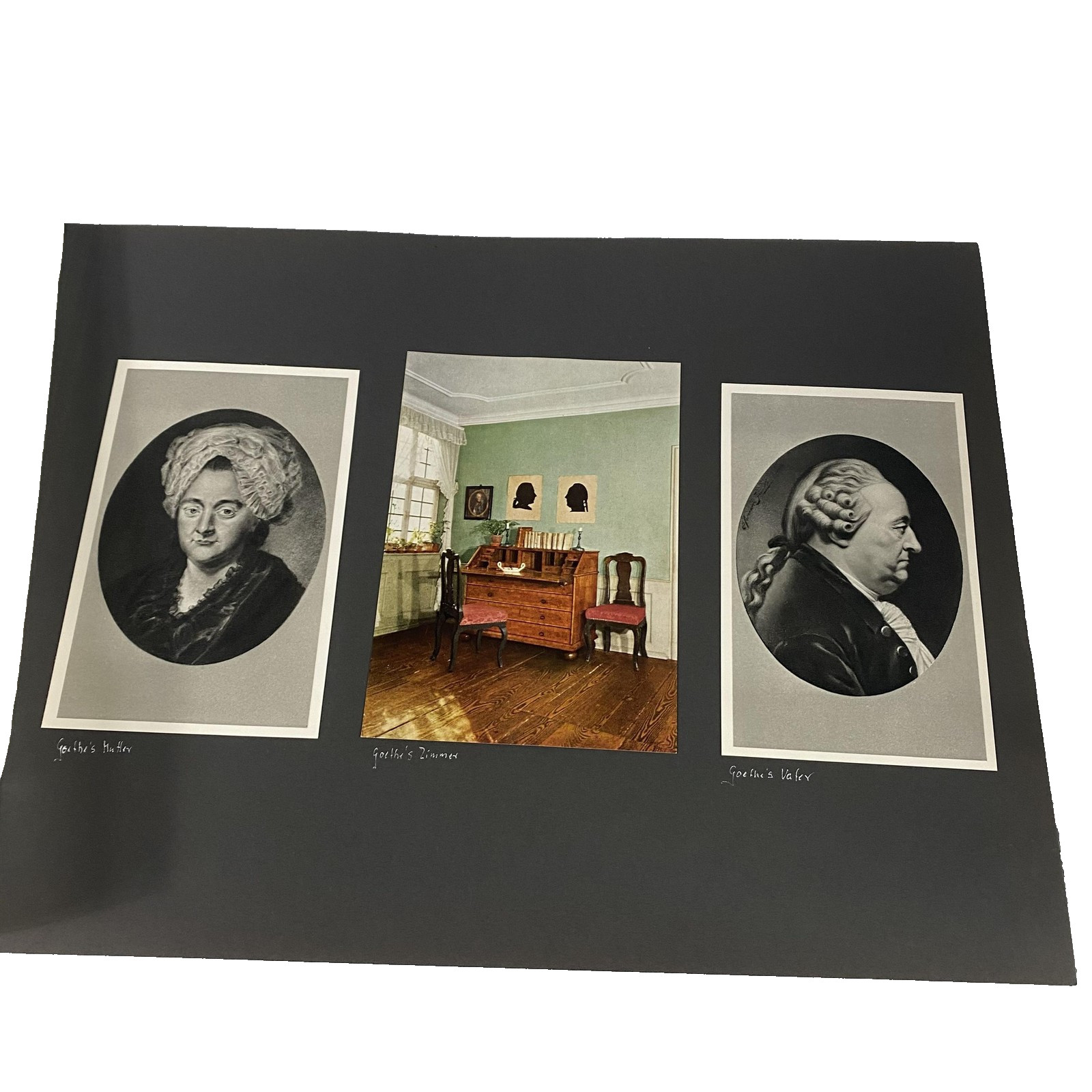 Vintage Scrapbook Page Goethehaus Goethe Parents Room Paulskirche Germany Photos