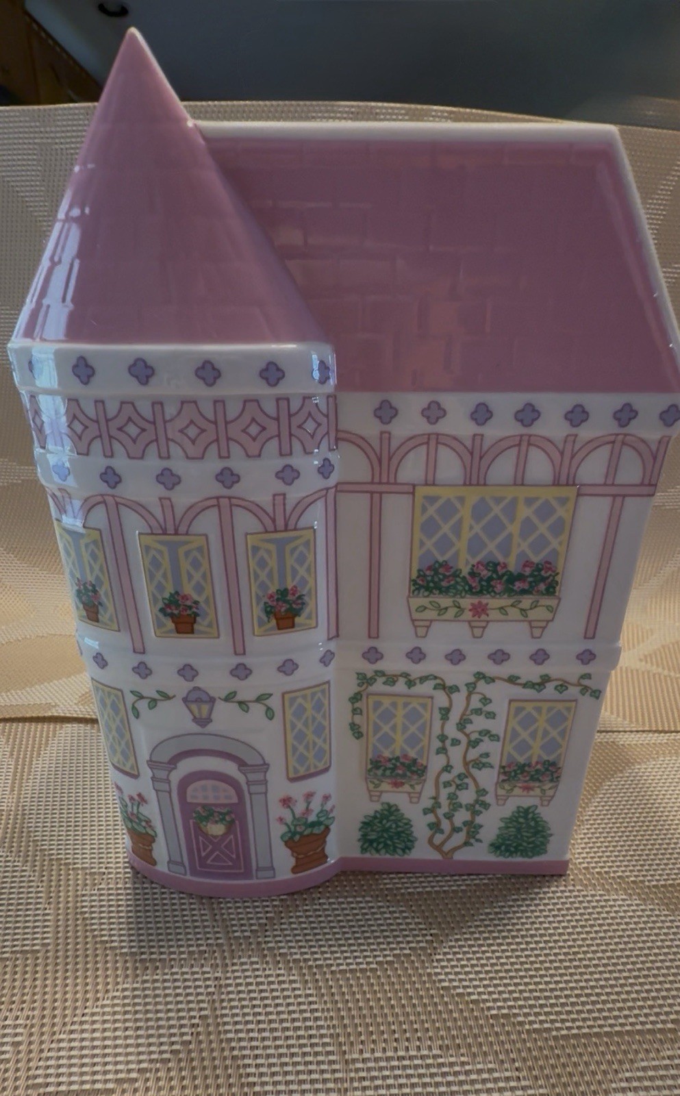 New Vintage 1993 Lenox Spice Village Collection Pink Planter Rare