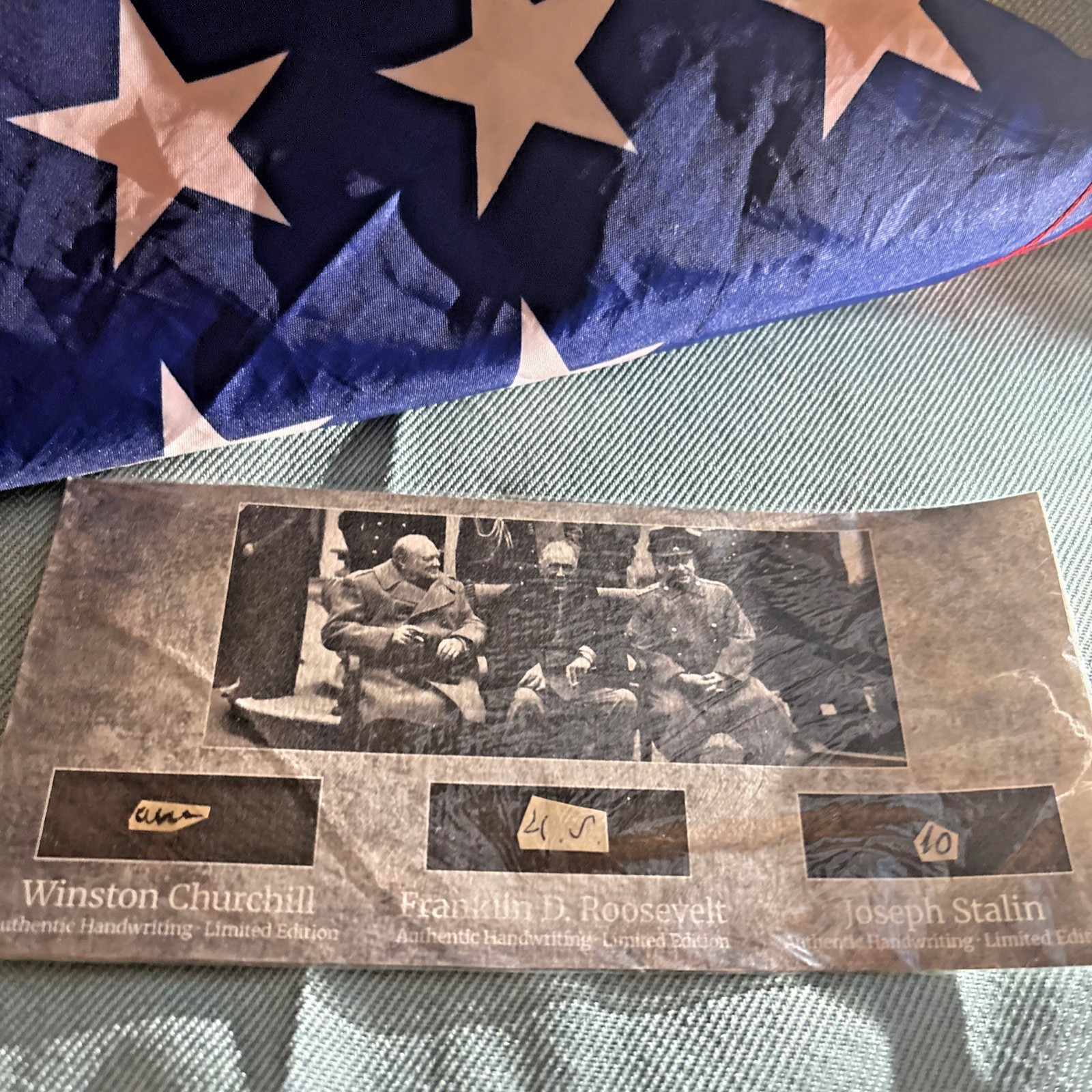 Big Three–Franklin Roosevelt, Winston Churchill & Joseph Stalin – WWII Cut Words
