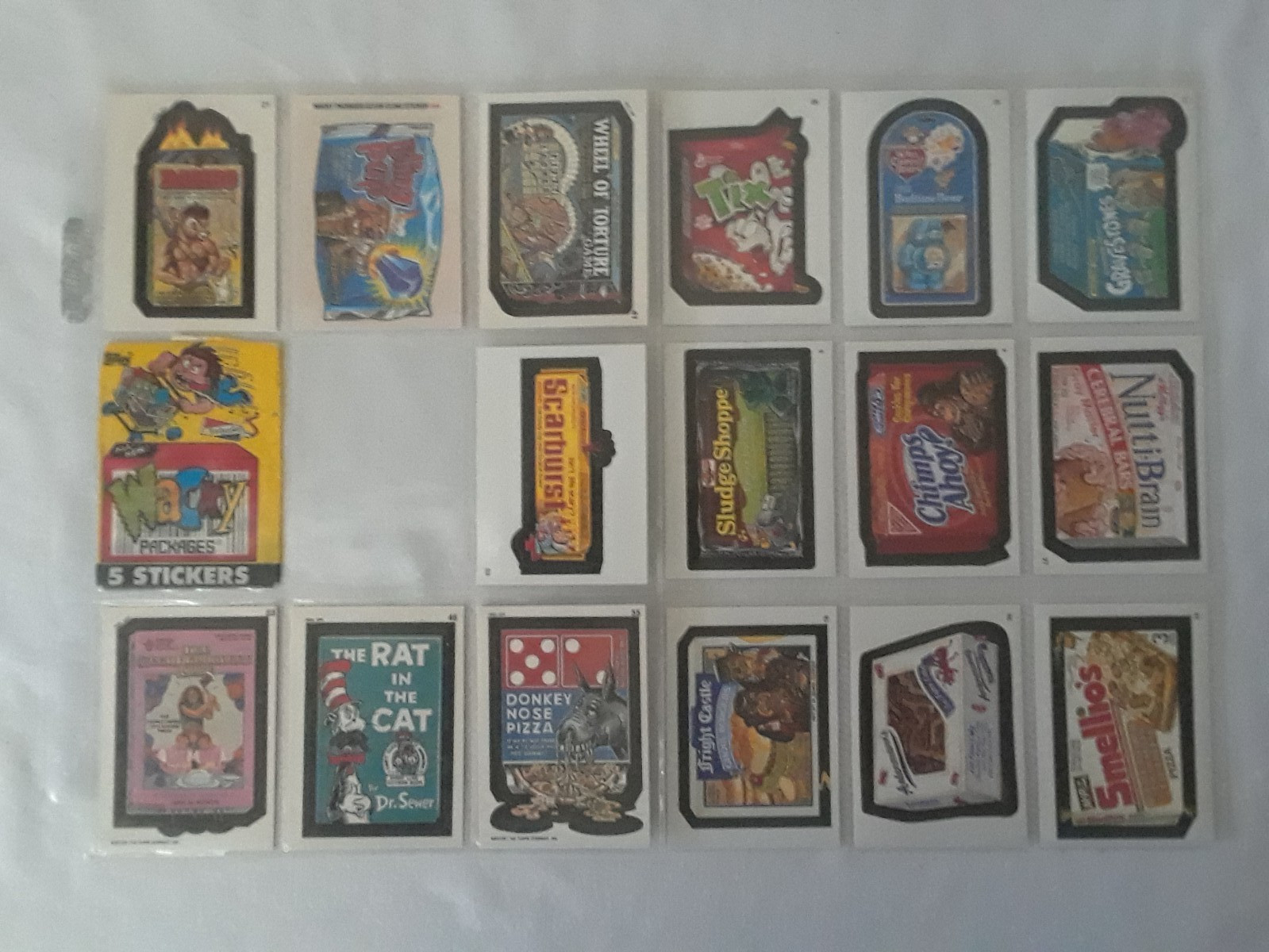 Vintage Topps Wacky Packages Lot of 16 from 1991 - 2004