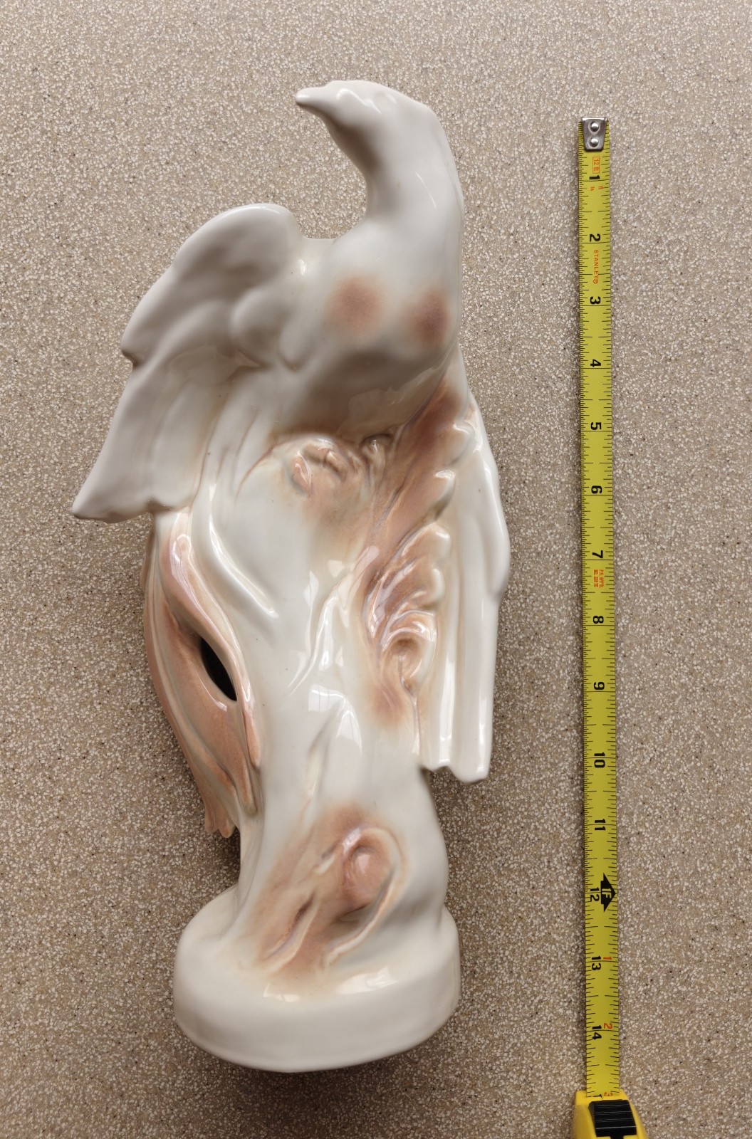 Roselane Ceramic Pottery Pasadena Ca Figurine figure Cockatoo Bird Falcon Hawk