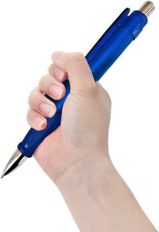 Super Big Fat Pens for Arthritis, Black Ink, (50 pens) Rubber Grip
