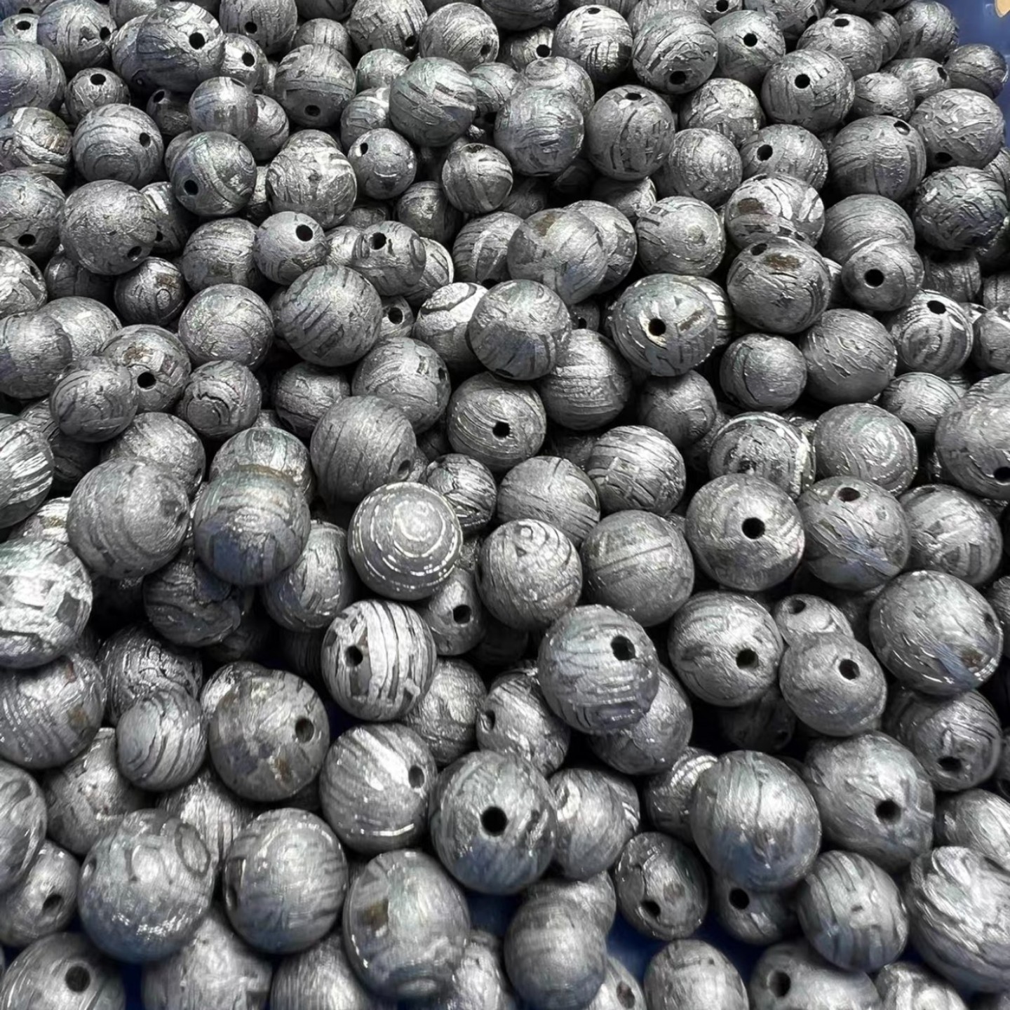 1PCS 100% Natural Aletai Iron Meteorite 10mm Bead With Certificate