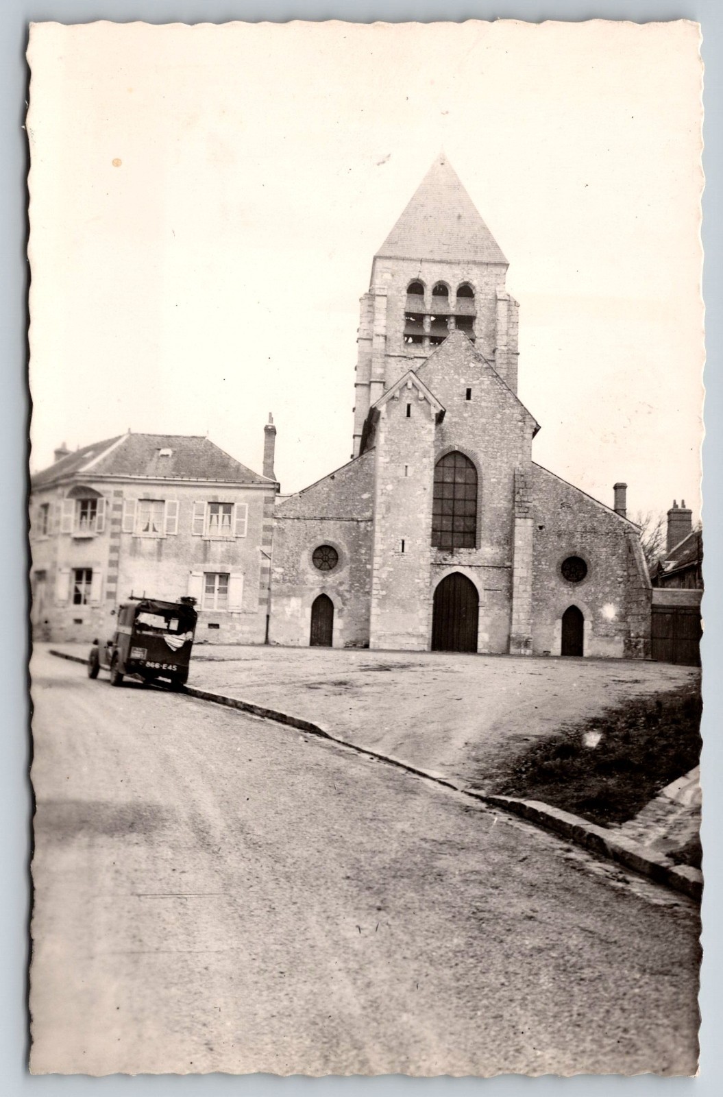 Postcard RPPC Saint Jean Baptiste Church Saint Jean de Braye France Real Photo