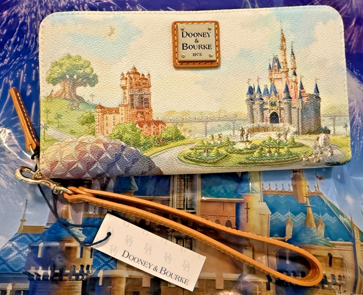 2026 Disney Parks 55TH Walt Disney World Dooney & Bourke Wallet Purse Castle