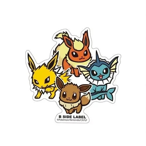 Pokemon Sticker B-SIDE LABEL Pokemon Center Trainers Made in Japan New