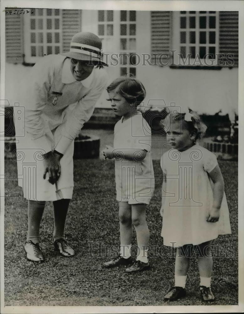 1939 Press Photo Prince Edward, Princess Alexandra &nurse at London England