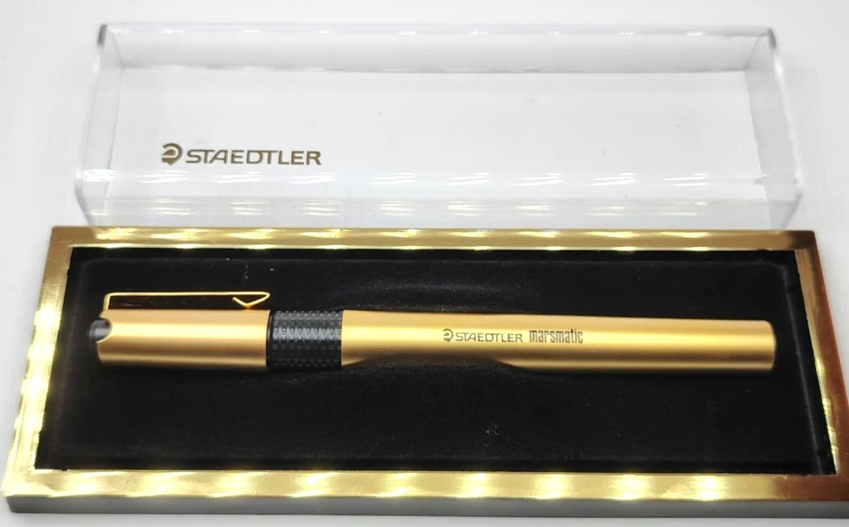 Staedtler Marsmatic 700 0.3mm Gold NOS Technical Drafting Pen RARE Discontinued