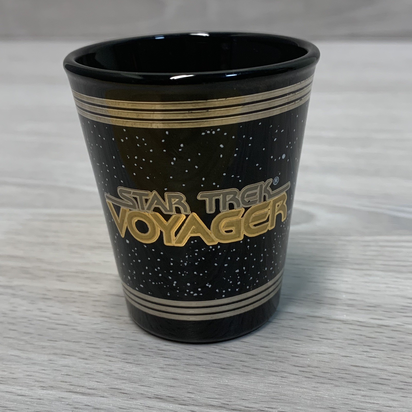 Vintage Star Trek Voyager Shot Glass 1995 Paramount Pictures