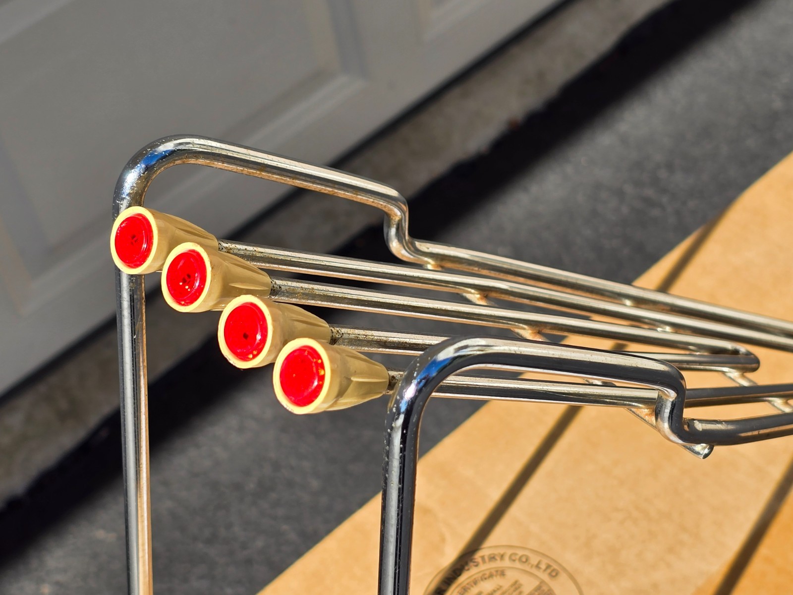 1965 Schwinn 4 Jewel Reflector Chrome Rear Rack 26 Deluxe Typhoon Panther Jaguar