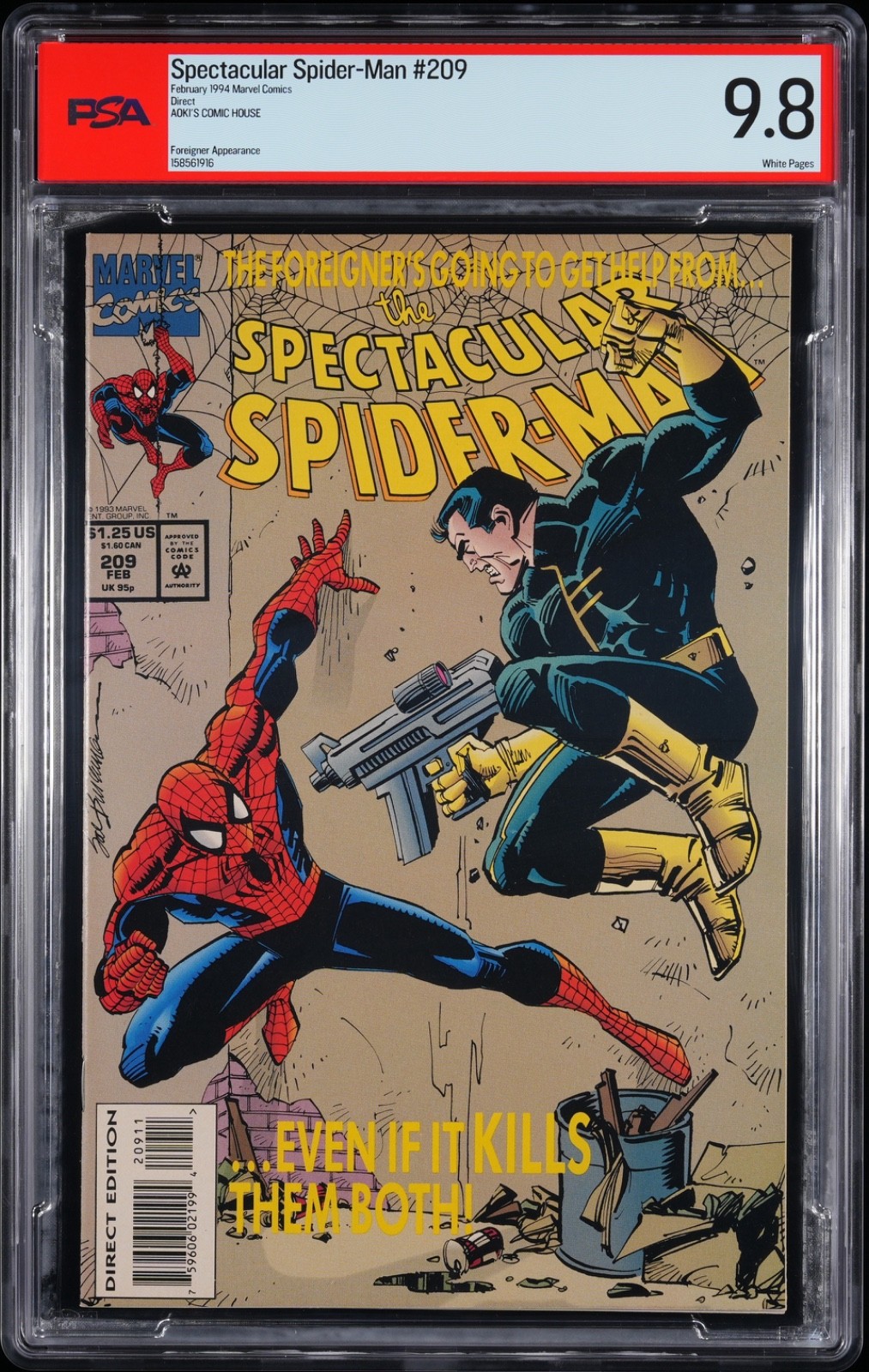 Spectacular Spider-Man #209 PSA 9.8 Marvel 1994 (Aoki\'s Comic House)