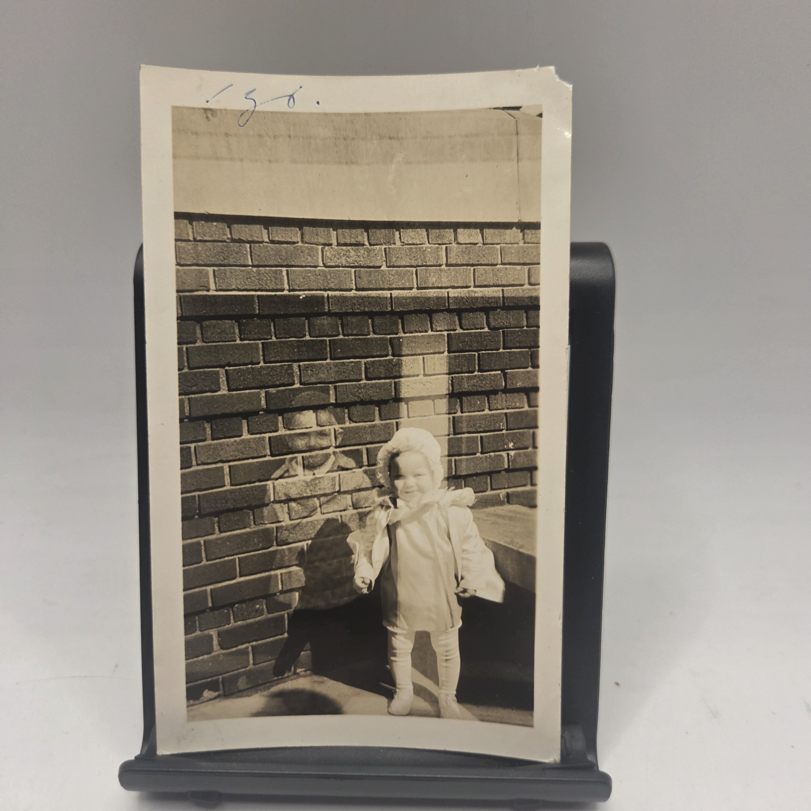 Vintage Good Samaritan Hospital Child Ghost Snapshot 1936 Photo 3x4in