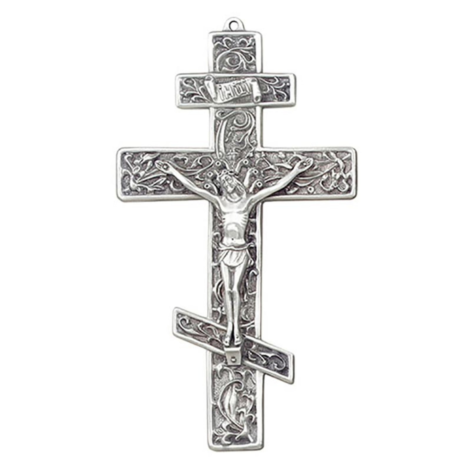 Christian Brands Crucifixes - Pewter Filigree Greek Orthodox Hanging Wall