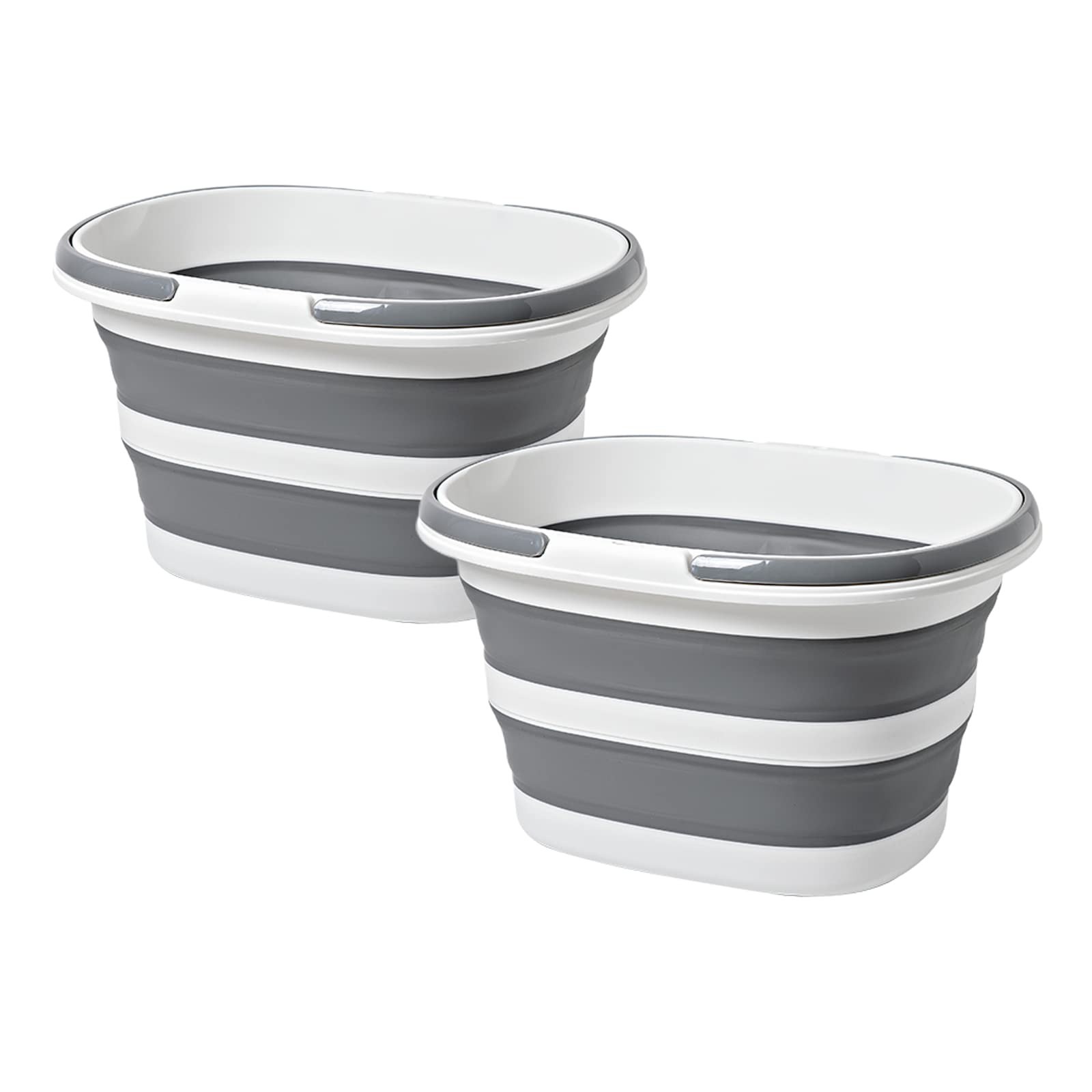 Goderewild Large Collapsible Bucket 16L Two-Pack - Upgraded, Lightweight & Po...