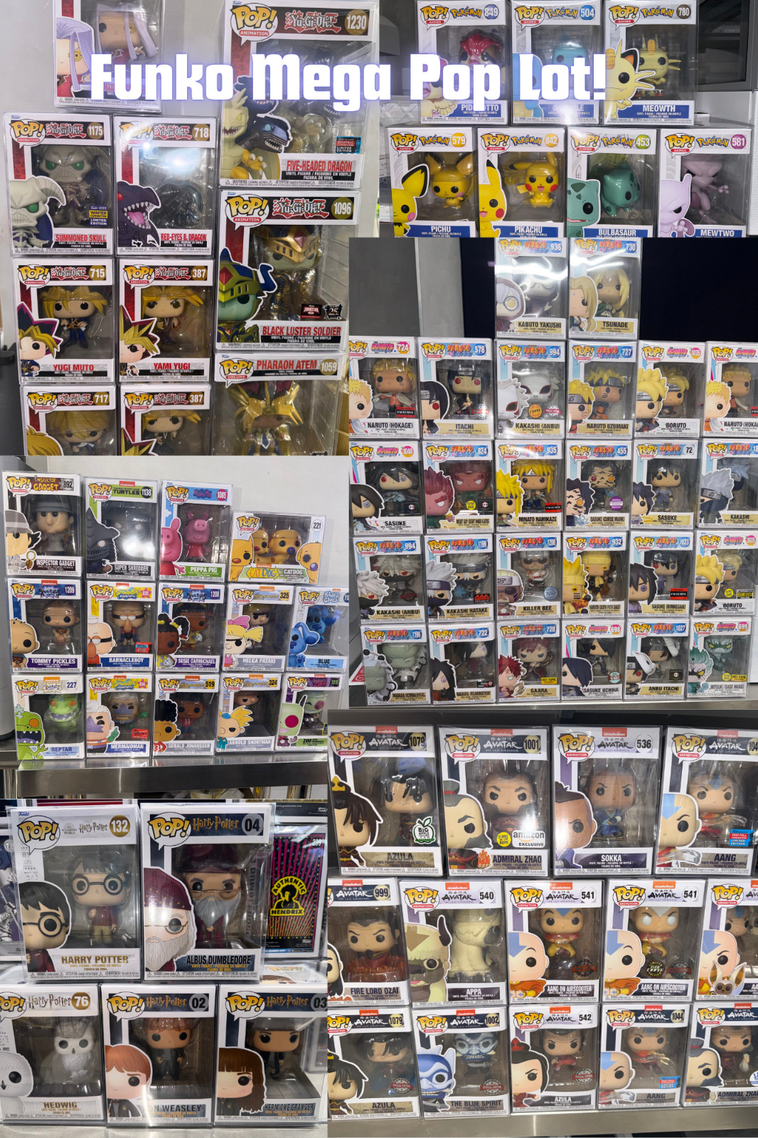 Funko Pops MEGA LOT OF 175 With Protectors