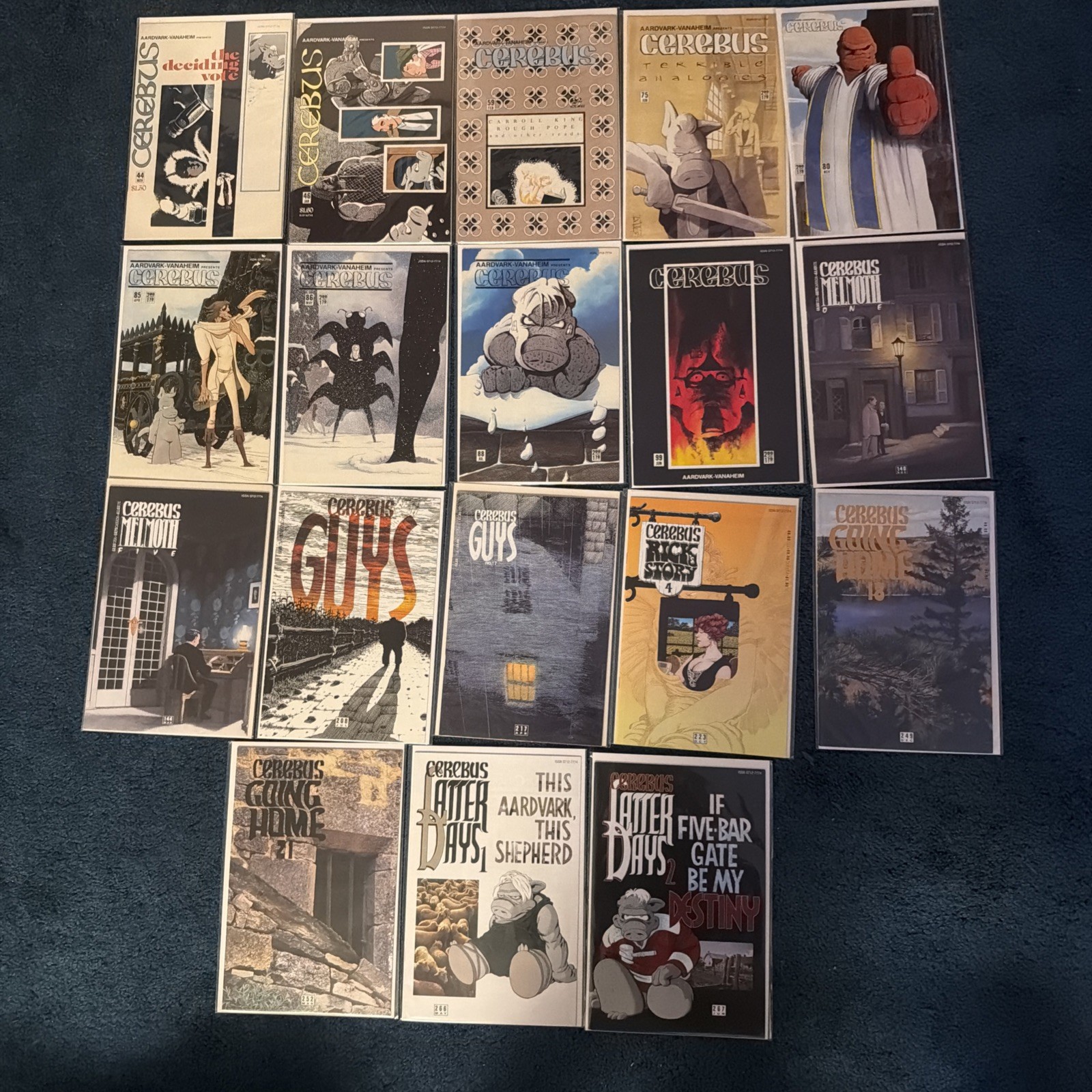 Cerebus the Aardvark 18 Comic Book Lot Dave Sim #s between 44 and 267 All NM