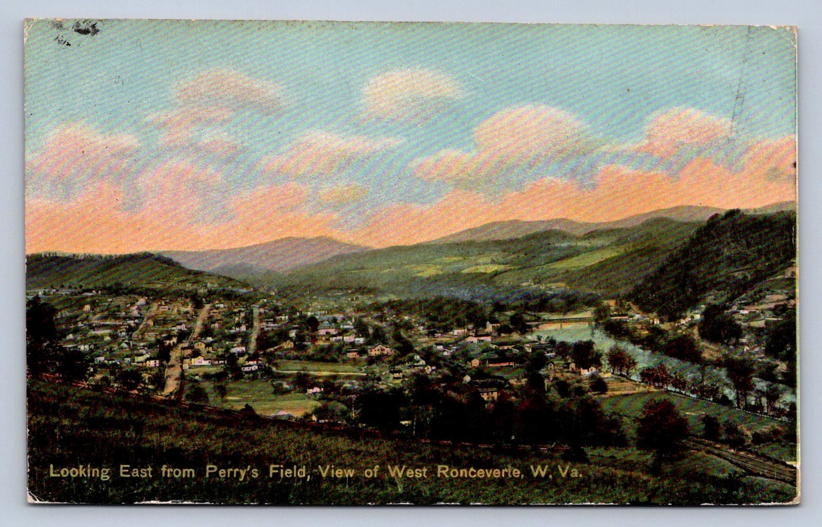 J93/ West Ronceverte West Virginia Postcard c1910 Perry\'s Field Homes 230