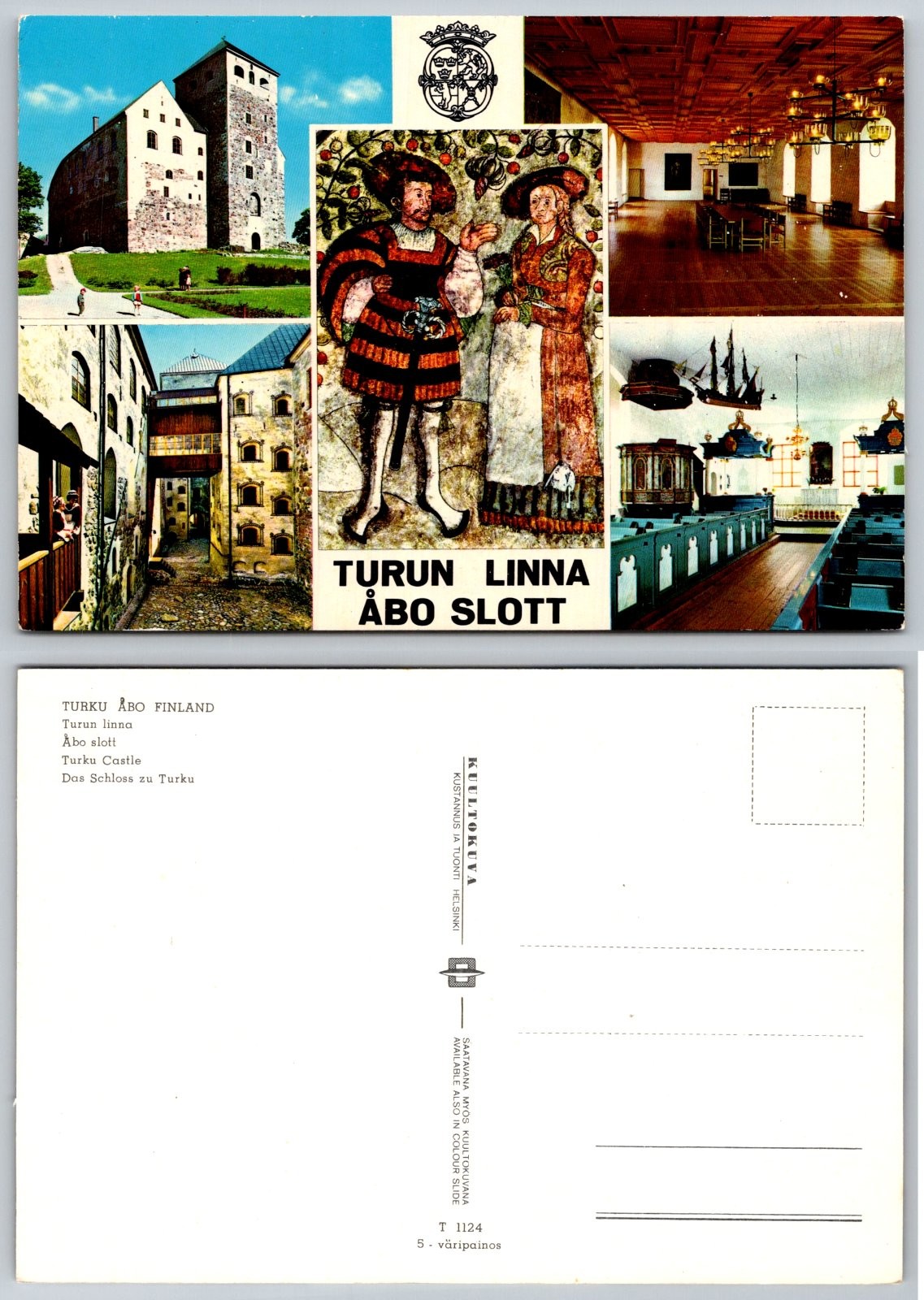 Continental Turku Finland Castle Turun Linna Åbo Slott Postcard PB165-R