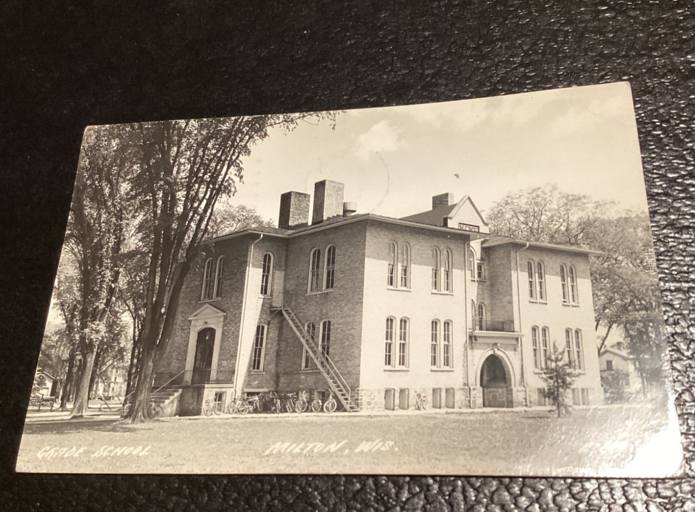 RPPC Milton Wi Grade School House 1926 RPPC Milton Wi Grade School House 1926