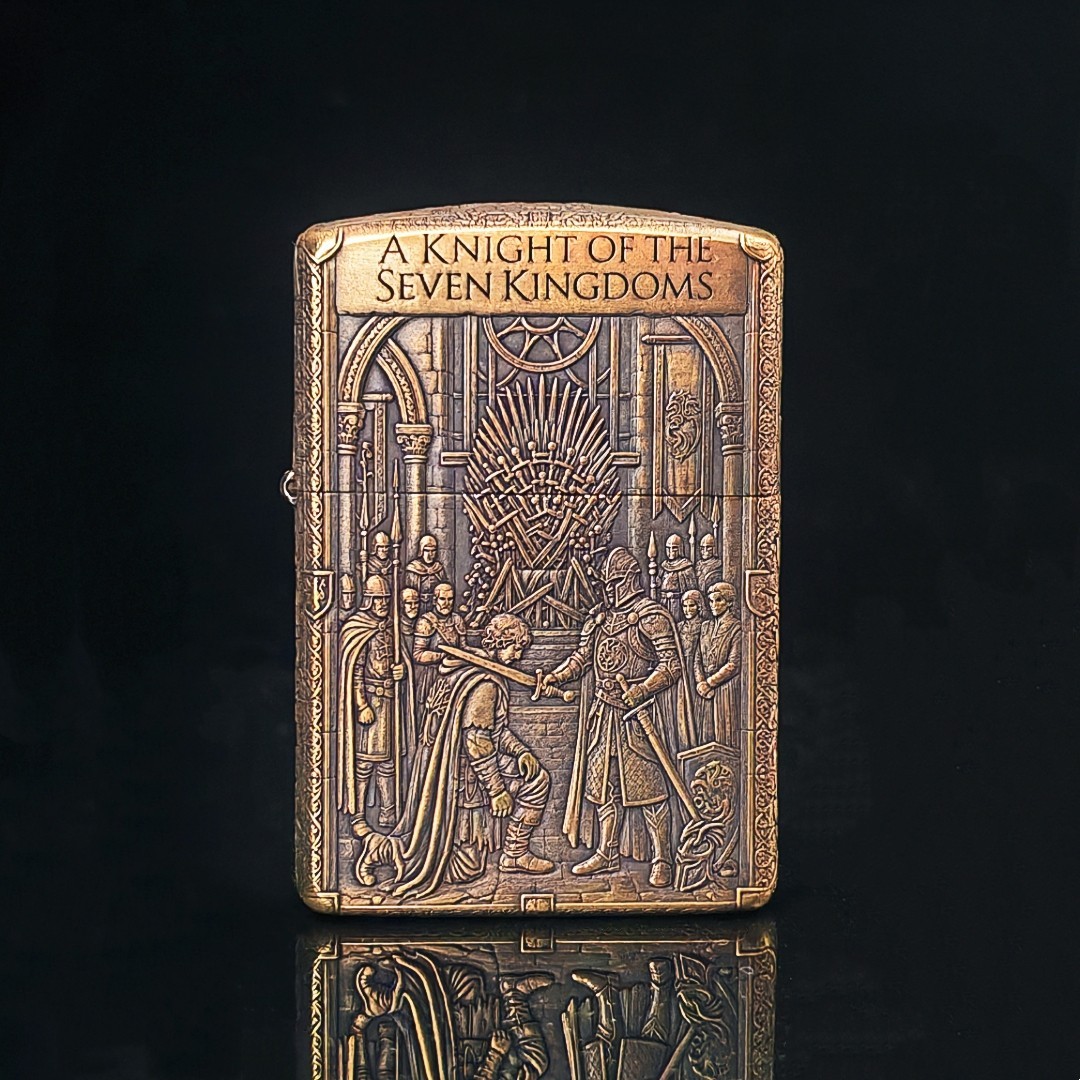 A Knight of the Seven Kingdoms – Zippo Armor Brass 3D Relief