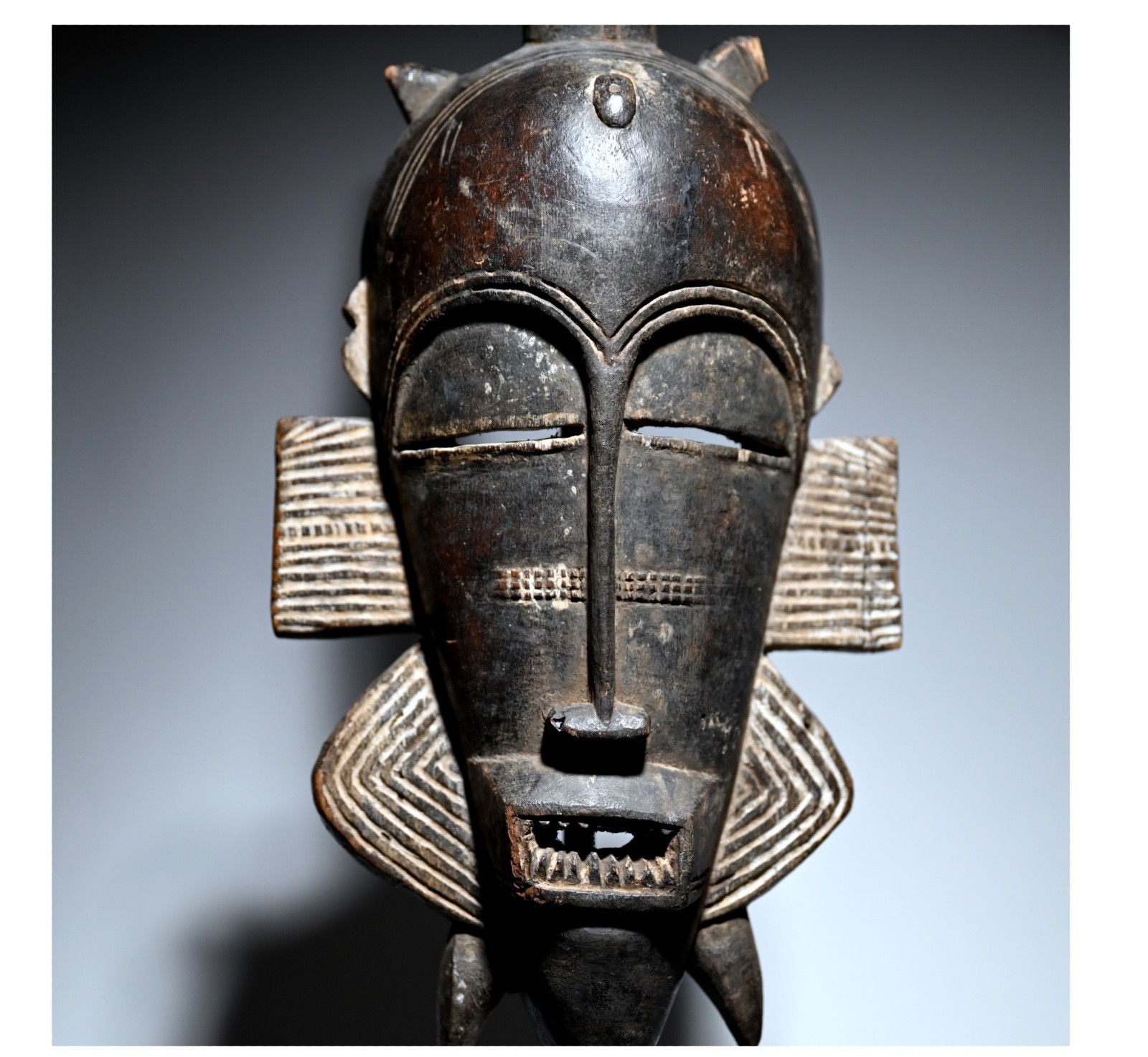 antique African dance mask Dan Ivory Coast tribal art ancestor ritual object