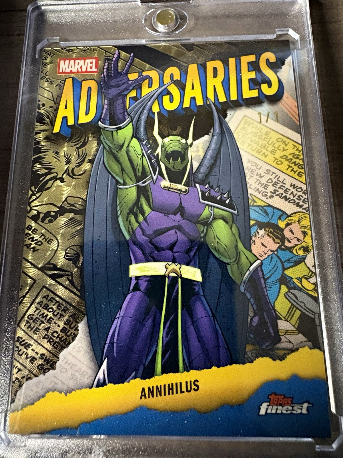 2026 TOPPS FINEST MARVEL ADVERSARIES INSERT ANNIHILUS AD 23 SUPERFRACTOR 1/1