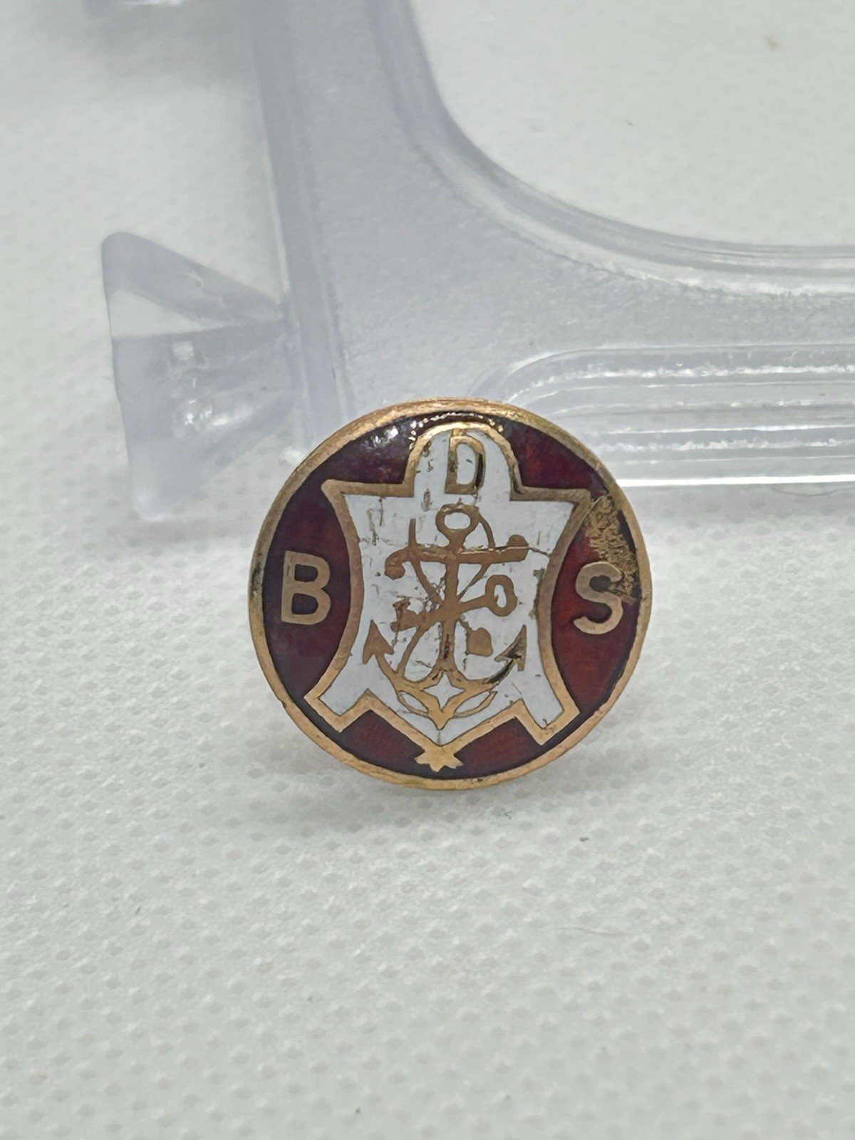 Vintage DB Danish Brotherhood of America Fraternal Membership Pin Lapel Enamel