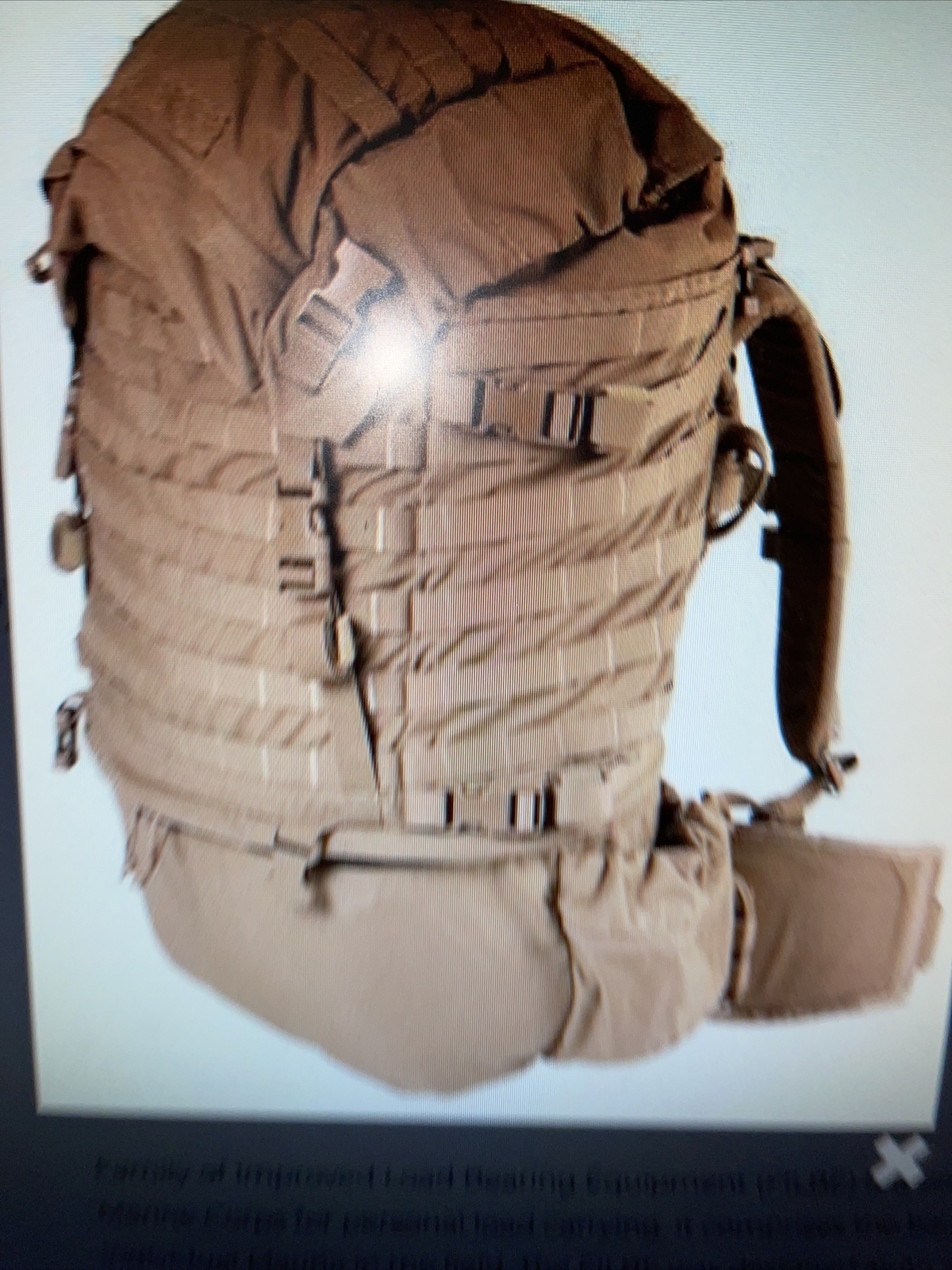 US MILITARY USMC FILBE RUCK SACK COMPLETE W/ SUSTAINMENT POUCHES .