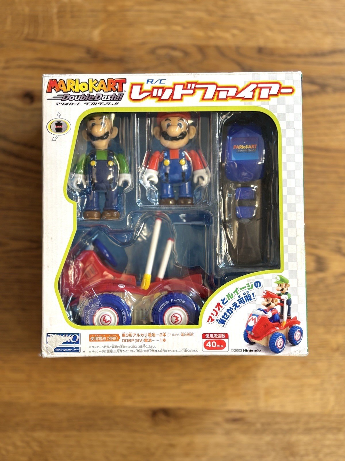 Mario Kart DoubleDash R/C Figure RedFire 2003 Nikko from Japan Very Rare