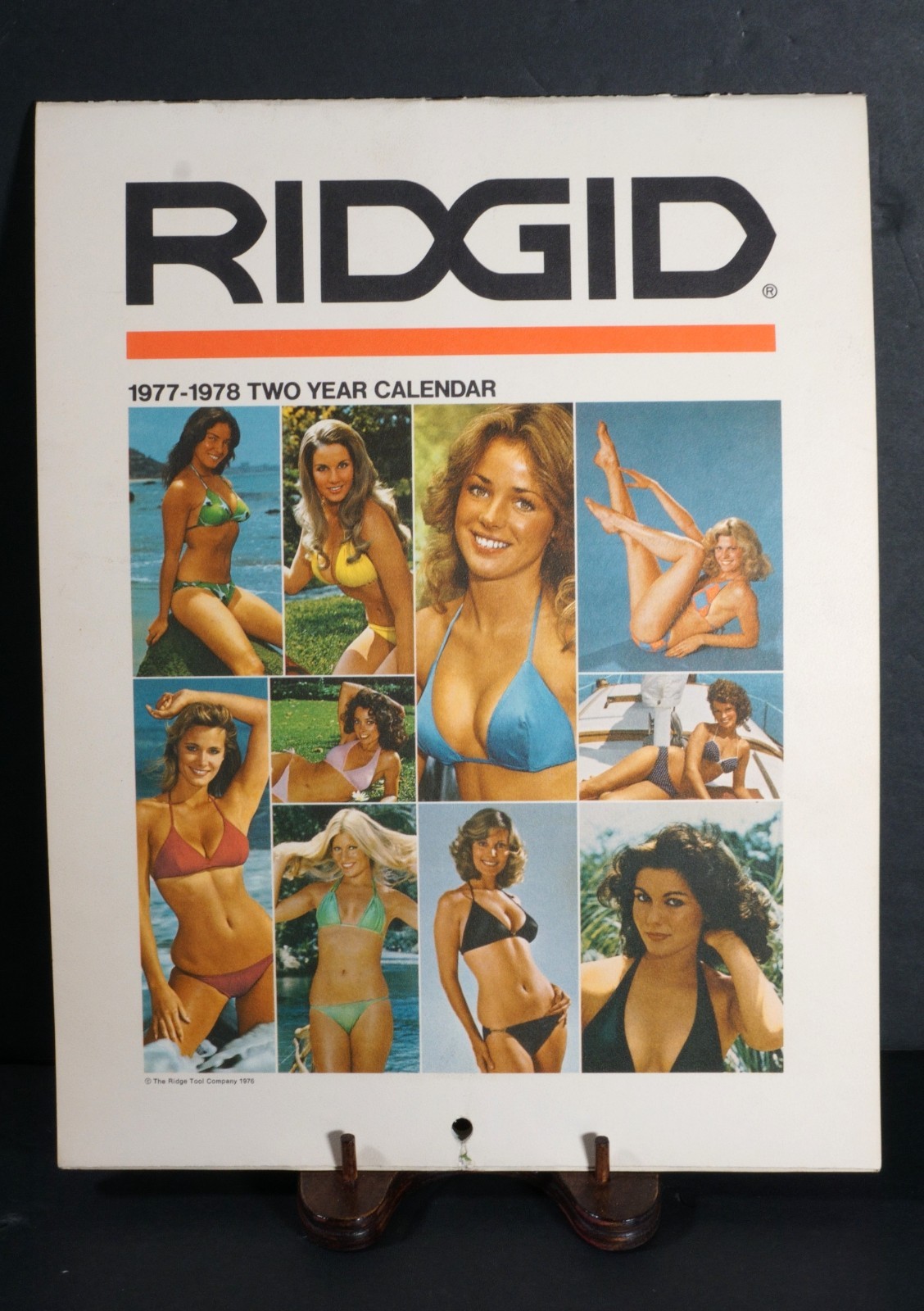 Vintage Rigid Tools Pin-Up Two Year Calendar 1977-1978 Rare EC (BKS)